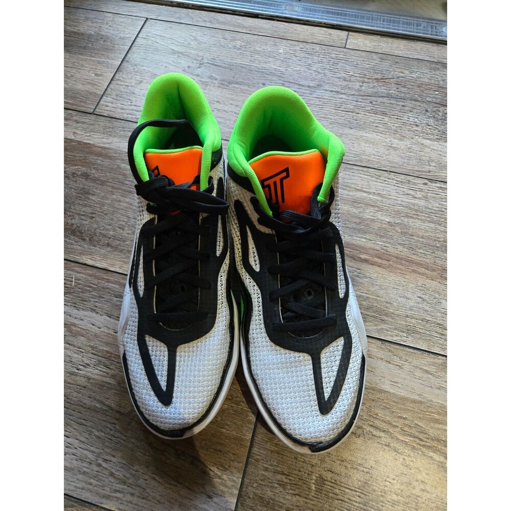 Jordan Tatum 1 Home Team Men’s Size 10 DZ3324-108 White Black Green Orange